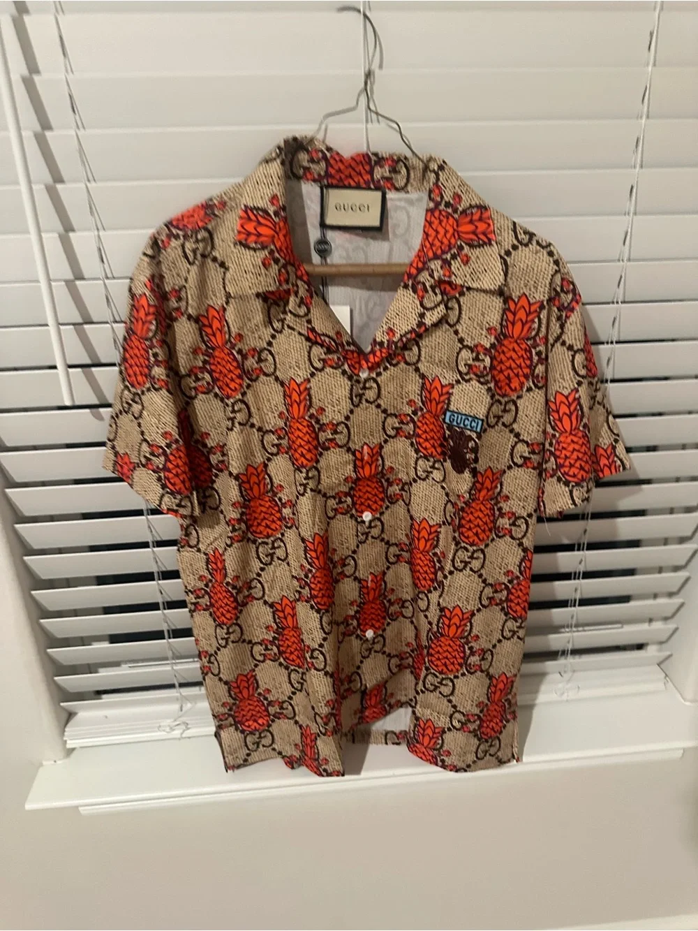 Gucci short sleeve shirt silk